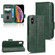 iPhone XS Max Symmetrical Triangle Leather Phone Case - Green