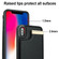 iPhone XS Max Metal Buckle Card Slots Phone Case - Black