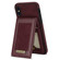 iPhone XS Max N.BEKUS Vertical Flip Card Slot RFID Phone Case - Wine Red