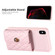 iPhone XS Max Horizontal Metal Buckle Wallet Rhombic Leather Phone Case - Pink