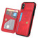 iPhone XS Max Calf Texture Magnetic Case - Red