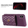 iPhone XS Max Horizontal Metal Buckle Wallet Rhombic Leather Phone Case - Dark Purple