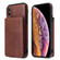 iPhone XS Max Calf Texture Magnetic Case - Coffee