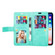 iPhone XS Max Multifunctional Zipper Horizontal Flip Leather Case with Holder & Wallet & 9 Card Slots & Lanyard - Mint Green
