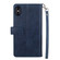 iPhone XS Max Multifunctional Zipper Horizontal Flip Leather Case with Holder & Wallet & 9 Card Slots & Lanyard - Blue
