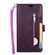 iPhone XS Max Multifunctional Zipper Horizontal Flip Leather Case with Holder & Wallet & 9 Card Slots & Lanyard - Purple