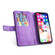 iPhone XS Max Multifunctional Zipper Horizontal Flip Leather Case with Holder & Wallet & 9 Card Slots & Lanyard - Purple