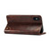 iPhone XS Max Baroque Simple Horizontal Flip Leather Case, with Holder & Card Slots & Wallet - Dark Brown