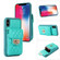 iPhone XS Max Card Slot Leather Phone Case - Mint Green