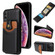 iPhone XS Max Soft Skin Leather Wallet Bag Phone Case - Black