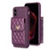 iPhone XS Max Vertical Metal Buckle Wallet Rhombic Leather Phone Case - Dark Purple