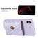 iPhone XS Max Horizontal Metal Buckle Wallet Rhombic Leather Phone Case - Purple