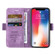 iPhone XS Max BETOPNICE Dual-side Buckle Leather Phone Case - Purple