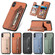 iPhone XS Max Carbon Fiber Horizontal Flip Zipper Wallet Phone Case - Green