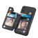 iPhone XS Max Carbon Fiber Horizontal Flip Zipper Wallet Phone Case - Black