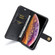 iPhone XS Max DG.MING Crazy Horse Texture Flip Detachable Magnetic Leather Case with Holder & Card Slots & Wallet  - Black