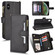 iPhone XS Max Litchi Texture Zipper Leather Phone Case - Black