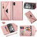 iPhone XS Max Skin Feel Zipper Horizontal Flip Leather Case with Holder & Card Slots & Photo Frame & Lanyard & Long Rope - Rose Gold