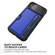 iPhone XS Max ZM02 Card Slot Holder Phone Case - Blue