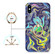 iPhone XS Max Laser Glitter Watercolor Pattern Shockproof Protective Case with Ring Holder - FD4