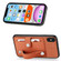 iPhone XS Max Wristband Kickstand Card Wallet Back Cover Phone Case with Tool Knife - Brown