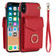 iPhone XS Max Ring Holder RFID Card Slot Phone Case - Red