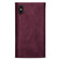 iPhone XS Max Skin Feel Zipper Horizontal Flip Leather Case with Holder & Card Slots & Photo Frame & Lanyard & Long Rope - Wine Red