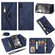 iPhone XS Max Skin Feel Zipper Horizontal Flip Leather Case with Holder & Card Slots & Photo Frame & Lanyard & Long Rope - Blue