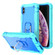 iPhone XS Max PC + Rubber 3-layers Shockproof Protective Case with Rotating Holder - Mint Green + Blue
