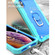iPhone XS Max PC + Rubber 3-layers Shockproof Protective Case with Rotating Holder - Mint Green + Blue