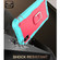 iPhone XS Max PC + Rubber 3-layers Shockproof Protective Case with Rotating Holder - Mint Green + Rose Red