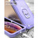 iPhone XS Max PC + Rubber 3-layers Shockproof Protective Case with Rotating Holder - Purple