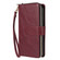 iPhone XS Max Zipper Wallet Bag Horizontal Flip PU Leather Case with Holder & 9 Card Slots & Wallet & Lanyard & Photo Frame - Wine Red