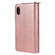iPhone XS Max Zipper Wallet Bag Horizontal Flip PU Leather Case with Holder & 9 Card Slots & Wallet & Lanyard & Photo Frame - Rose Gold