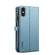 iPhone XS Max ESEBLE Star Series Lanyard Zipper Wallet RFID Leather Case - Blue