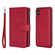 iPhone XS Max 2 in 1 Solid Color Zipper Shockproof Protective Case with Card Slots & Bracket & Photo Holder & Wallet Function - Red