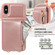 iPhone XS Max Crossbody Lanyard Zipper Wallet Leather Phone Case - Rose Gold