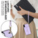 iPhone XS Max RFID Card Slot Phone Case with Long Lanyard - Purple