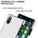 iPhone XS Max Elegant Rhombic Pattern Microfiber Leather +TPU Shockproof Case with Crossbody Strap Chain - White