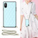 iPhone XS Max Elegant Rhombic Pattern Microfiber Leather +TPU Shockproof Case with Crossbody Strap Chain - Blue