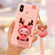 iPhone XS Max Lovely Reindeer Full Package Anti Falling Silicone Sleeve - Pink
