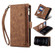 iPhone XS Max Retro Frosted Horizontal Flip Leather Case with Holder & Card Slot & Wallet & Zipper Pocket & Lanyard - Brown