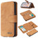 iPhone XS Max Detachable Frosted Magnetic Horizontal Flip Leather Case with Card Slots & Holder & Zipper Wallet & Photo Frame - Brown