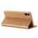 iPhone XS Max GEBEI Top-grain Leather Horizontal Flip Protective Case with Holder & Card Slots - Khaki