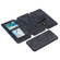 iPhone XS Max Detachable Frosted Magnetic Horizontal Flip Leather Case with Card Slots & Holder & Zipper Wallet & Photo Frame - Black Blue