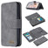iPhone XS Max Detachable Frosted Magnetic Horizontal Flip Leather Case with Card Slots & Holder & Zipper Wallet & Photo Frame - Grey
