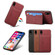 iPhone XS Max Denior V3 Luxury Car Cowhide Leather Protective Case with Holder & Card Slot - Brown