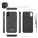 iPhone XS Max CaseMe Crazy Horse Texture Detachable Horizontal Flip PU Leather Case with Card Slot & Holder & Zipper Wallet & Photo Frame  - Black