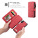 iPhone XS Max CaseMe Crazy Horse Texture Detachable Horizontal Flip PU Leather Case with Card Slot & Holder & Zipper Wallet & Photo Frame  - Red
