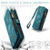 iPhone XS Max CaseMe Detachable Multifunctional Horizontal Flip Leather Case with Card Slot & Holder & Zipper Wallet & Photo Frame  - Blue